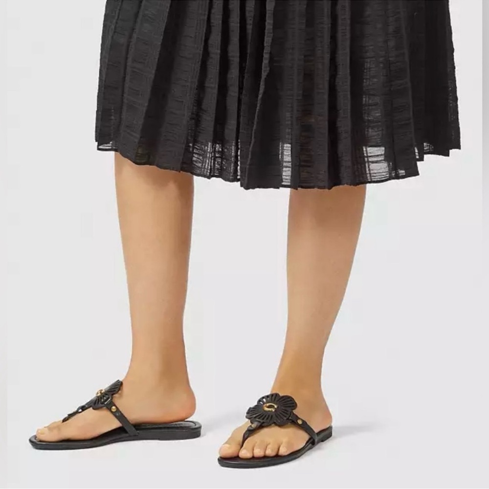 Coach Black Sandals with Sleek Design - Picture 3 of 13